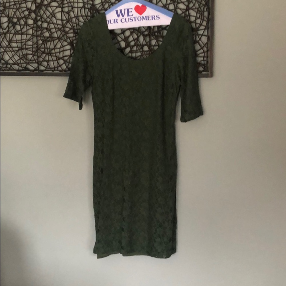 Lace Green Dress